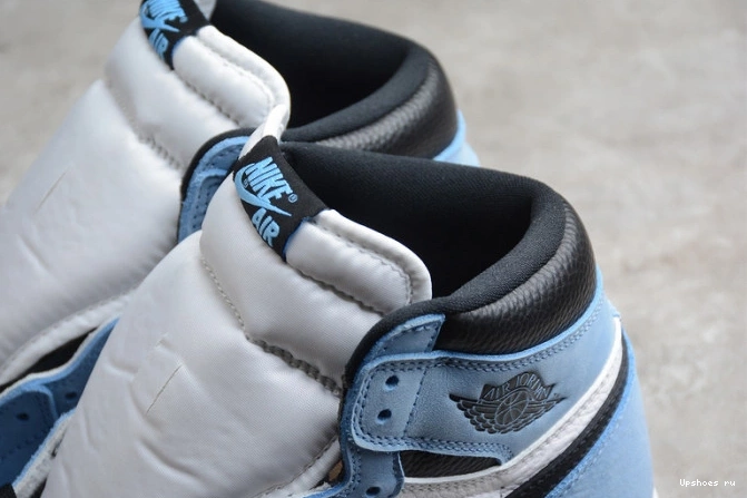 555088-134 Black University High 1 White Jordan Blue AIR Retro 0909